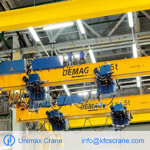Single-girder suspension cranes up to 8 tonnes