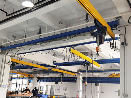 KBK single-girder suspension cranes are widely used