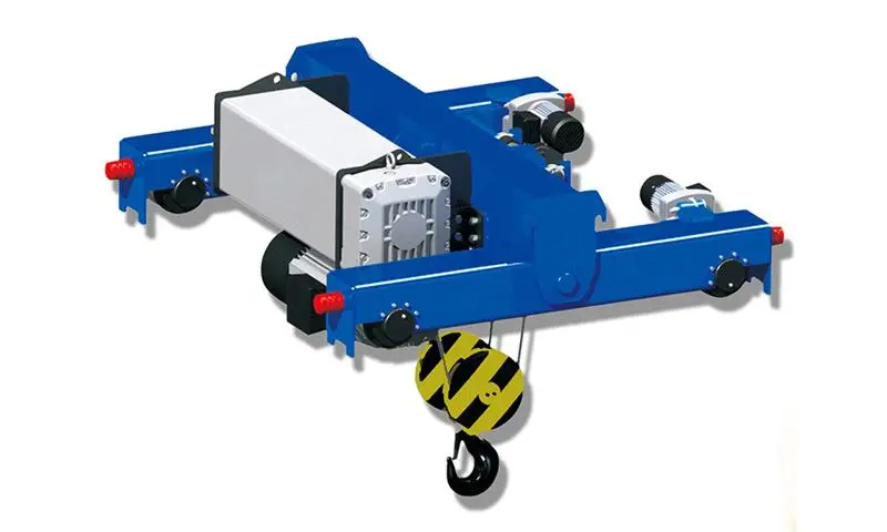 Electric wire rope hoist with trolley